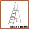 Kasart Scala in Alluminio 4 5 6 7 8 Gradini Pieghevole Scaletta Domestica Leggera