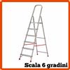 Kasart Scala in Alluminio 4 5 6 7 8 Gradini Pieghevole Scaletta Domestica Leggera