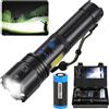 ZEUSFIRE Torcia Led Potente Professionale, Torcia Ricaricabile 100000 Lumen, Torce Alt...