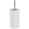 WENKO Portascopino WC Cordoba bianco ceramica, Ceramica, 9.5 x 35 x 9.5 cm, B...