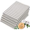 ZOLLNER 5 strofinacci in cotone 50x70 cm canovacci 5er Set 50 x 70 cm Grigio