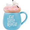 Grupo Erik Tazza Snoopy 3D Tazza Colazione Grande con Coperchio Peanuts 500 ml