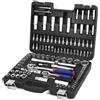WORKPRO Set di Chiavi a Bussola con Cricchetto 1/4 1/2 108 Pezzi Custodia 108PCS