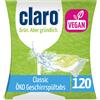 Claro Classic eco tabs per lavastoviglie 120 tabs per lavastoviglie senza f...