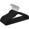 SONGMICS Grucce Appendiabiti in Velluto 30 Pezzi, Antiscivolo, Scanalature su...