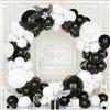 Teselife Arco Palloncini Nero e Bianco, 119Pezzi Kit Ghirlanda Palloncino Bia...