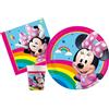 Ciao Kit Party Tavola Disney Minnie Rainbow per 8 persone 36 pezzi 8 piatti Ø23cm,...