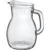 Bormioli Rocco Bistrot Jug oz, Set of 1 Beverage Pitcher, 33.75 oz, Clear