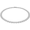 Swarovski Collana Tennis Una Angelic, Taglio Round, Media, Bianca, Placcato r...