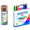 Giotto Mega Barattolo 24 Pastelli Colorati & 282200 Pastelli A Cera In Astuccio Da 24 Colori