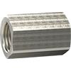 RIEGLER Manicotto con esagono esterno, G 1/8, SW 14, ottone nichelato, pressione di lavoro max. 25 bar Max. 150 °C