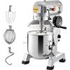 VEVOR Impastatrice Planetaria Velocità Regolabile 850W Ciotola Capienza 14kg, Impastatrice Elettrica da Cucina Commerciale Velocità 3 Modi
