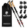 Alpin Loacker Bastoni da Trekking Telescopici Alluminio per Nordic Walking, M...
