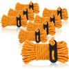 com-four COMFOUR® 8x tiranti ogni 4 m per il campeggio riflettente in arancione cavo ...