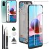RongZy Schermo LCD Display per 6.43" Xiaomi Redmi Note 10 4G/Note 10s 4G M210...