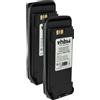 vhbw 2x Batteria per Motorola MOTOTRBO DP3600 DP3601 DP3401 DP3400 2600mAh 7,4V