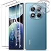 Vanrain Vetro Temperato per Xiaomi Redmi Note 14 Pro 4G, 2+2 Pezzi Curva 3D P...