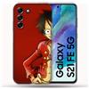 Cokitec Cover per Samsung Galaxy S21 FE / S21FE Manga One Piece Luffy