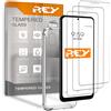 REY Pack 3X Pellicola salvaschermo e Cover AntiShock per XIAOMI Mi 8, Vetro t...