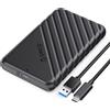ORICO Case Esterna per HDD/SSD 2,5 pollici SATA, USB 3.1 Gen 1 6Gbps fino a 6...