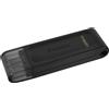 Kingston DataTraveler 70 DT70/128GB Drive Flash USBC, Nero