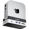 ORICO MiniDock Mac mini M4 Docking Station & Stand mit NVMe SSD Case, USB C H...