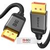 Silkland Cavo DisplayPort 2.1 80Gbps 2M Certificato VESA DP80, 8K@240Hz, 4K@5...