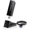 NETGEAR Adattatore WiFi 6E A8000, USB Nighthawk AXE3000, WiFi 6E senza fili p...
