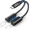 UGREEN Adattatore USB C a USB C 2 In 1 PD 60W Carica Rapida Magnetico 96Khz 2...