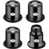 No 4 Pezzi Lente D'Ingrandimento per Gioiellieri 5X/10X/15X/20X Lente D'Ingran2853