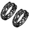 Minimalist Black Earrings Dragon Ears Loop Orecchini Etnici Ad Anello