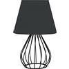 WELL HOME MOBILIARIO & DECORACIÓN Lampada notturna da 36 cm. Colore antracite Tipo E27 max 60w