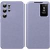 Nshkeji Custodia Intelligente in Pelle per Samsung Galaxy S23 Ultra 5G Smart View Cov...