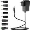 Zolt Alimentatore da 5 V 2 A, trasformatore AC/DC 2000 mA, 8 connettori DC per ele...