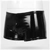 Uomo Similpelle Verniciata Pantaloncini Intimo Boxer Slip Slim Sexy Clubwear