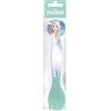Tataway Disney Set 2 posate azzurre per bambini in plastica Frozen Elsa e Anna cucchiaio e forchetta