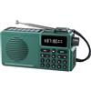 Radio Portatile per Anziani BT5.0 Scheda USB TF ad per solare 16,5x8,5x4,8cm