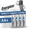 Energizer Ultimate Lithium AA (Confezione da 4) Pile 1,5V Le batterie AA di più lunga