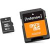 Intenso scheda di memoria microsdhc da 16 gb class 10 (con adattatore sd) ottimo per