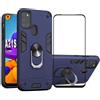 Folmeikat Custodia per Samsung Galaxy A21S, Con Pellicola protettiva Per lo Schermo Gir...