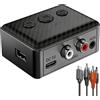 Greatzer Ricevitore Audio Bluetooth 5.4,Adattatore Bluetooth con Uscita RCA/AUX Jack 3...