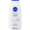 NIVEA Bagnodoccia Creme Soft 750 ml, Bagnoschiuma in crema detergente e idrat...