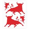 4R Quattroerre.it 15741 Adesivi Prefustellati Supersagomati per Auto Toro, Ro...