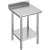 VEVOR Piano di Lavoro per Cucina Professionale Acciaio Inox, 60 x 60 x 88 cm Tavolo 1653,5 Libbre