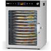 VEVOR Essiccatore con Vassoio Rotante per Alimenti 12 Vassoi in Acciaio Inox, Essiccatore Elettrico per Alimenti 800 W Temperatura Regolabile, Essiccatore a Congelamento per Carne Frutta Verdura
