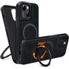 COODIO Cover in Pelle con Supporto Girevole di 360° per iPhone 15 6,1 Pollici...