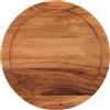 Lipper International Bamboo 35,6 cm Giradischi, Legno Robusto, Acacia, 25,4 cm