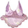 HKM Hobby Horsing Print Cappuccio Anti-Mosche Viola con Margherite One Size