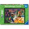 Ravensburger Puzzle Minecraft, 100 Pezzi XXL Puzzle Bambini 6 Anni, Collezi...