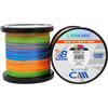 Colmic TRECCIATO PESCA 8 CAPI COLMIC CMX8 CORAL SNAKE 1000 MT MULINELLO TRAINA FILO X8